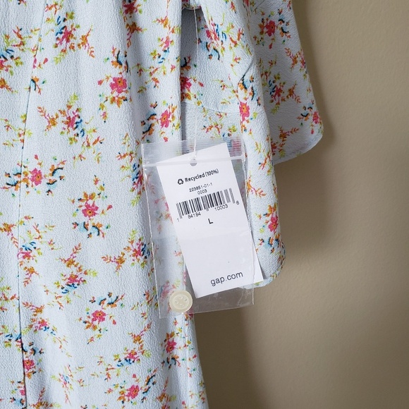 Gap light blue floral skater dress - Picture 4 of 6